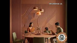 Luxury CNC Wall Panel Design | Modern Dining Room Feature Wall VIDEO 456